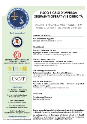 Convegno del 12 dicembre 2025