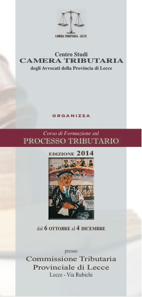 Locandina Processo Tributario 2014